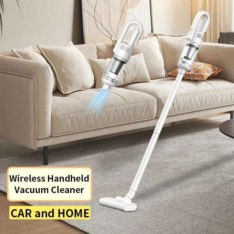 Aspirapolvere Multifunzione per Casa e Auto 6500Pa Potente Senza Fili con Filtro Metallico Portatile