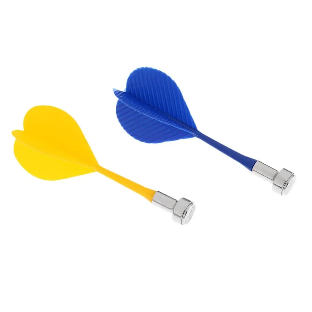 Set di freccette magnetiche morbide colorate con punte in plastica di sicurezza per frecciera bifacciale, accessori per interni