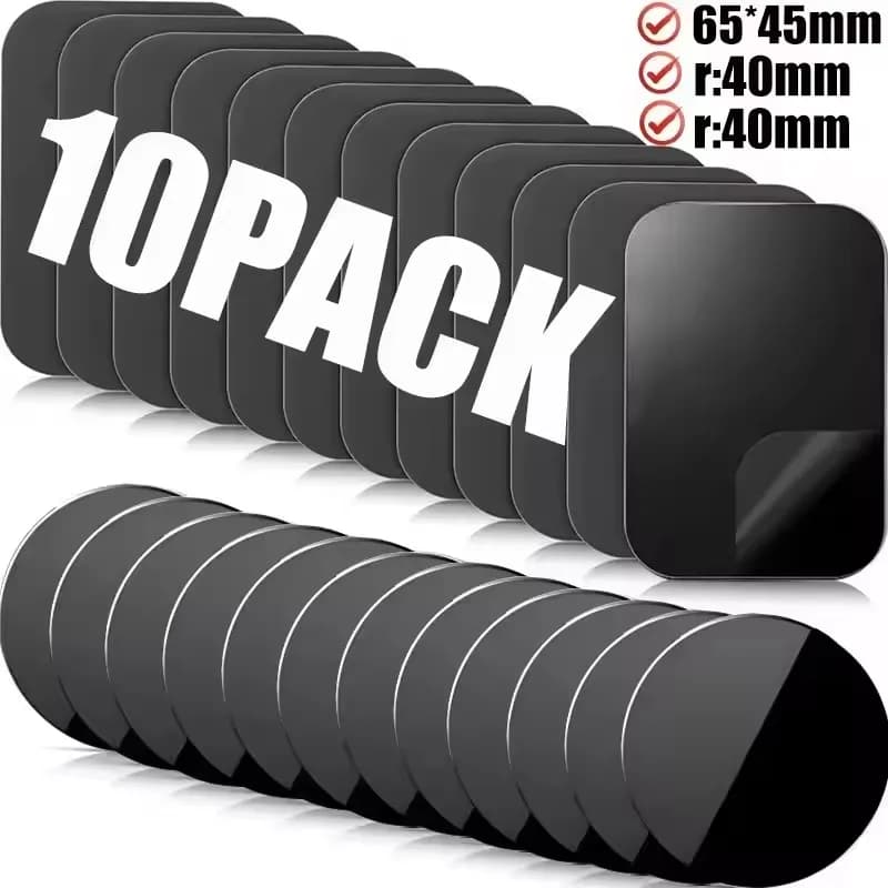 5/10PCS Thin Metal Plate Disk For Magnetic Car Phone Holder Iron Sheet Sticker Disk For Magnet Tablet Desk Phone Car Stand Mount