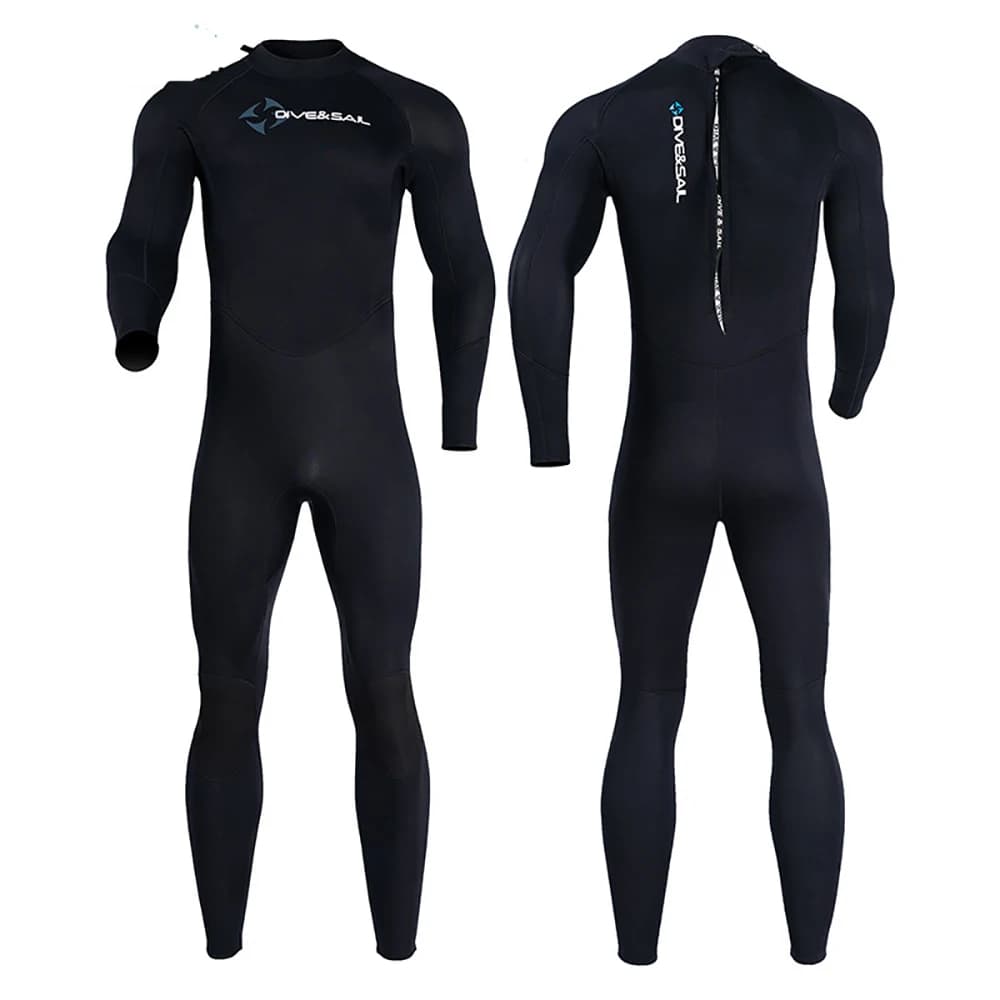 Men's 1.5 mm neoprene snorkeling mute, hot, anti-meduse, cold-resistant, single-piece, rear zipper, for swimming, drift surfing
