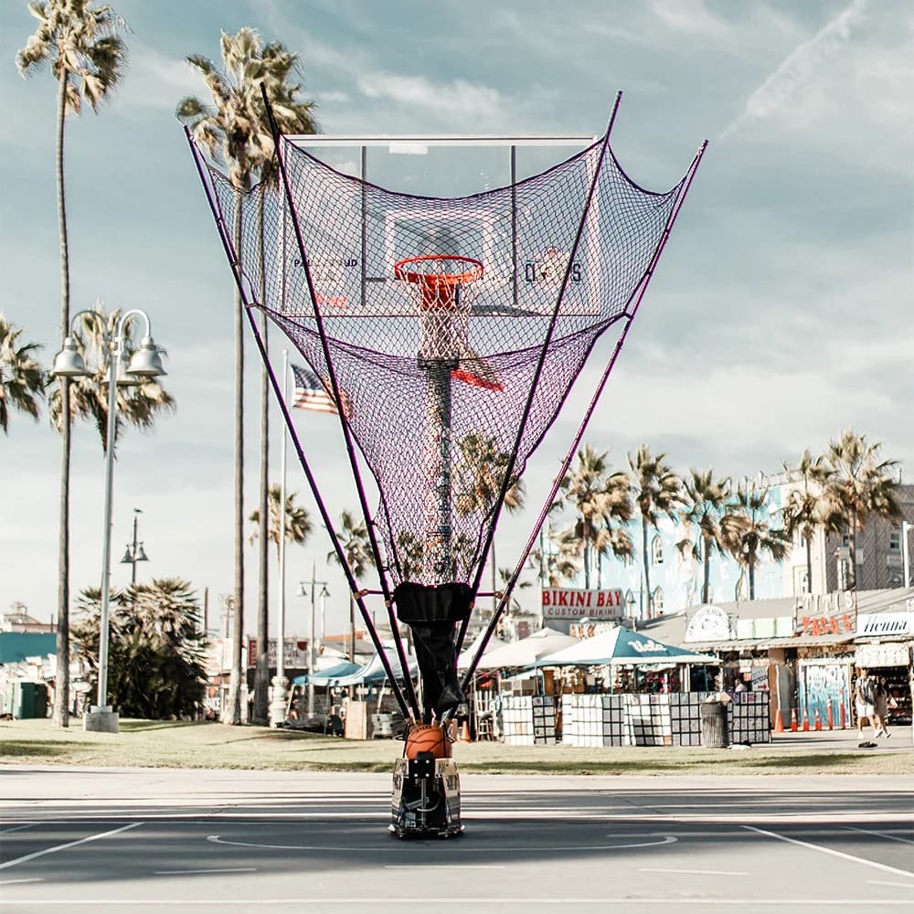 Rebound system for home training and basketball portable electric shooting machine club