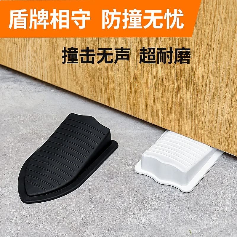 Door Stopper Windproof Rubber Wedge Anti-Pinch Doorstop Fixed Door Protector