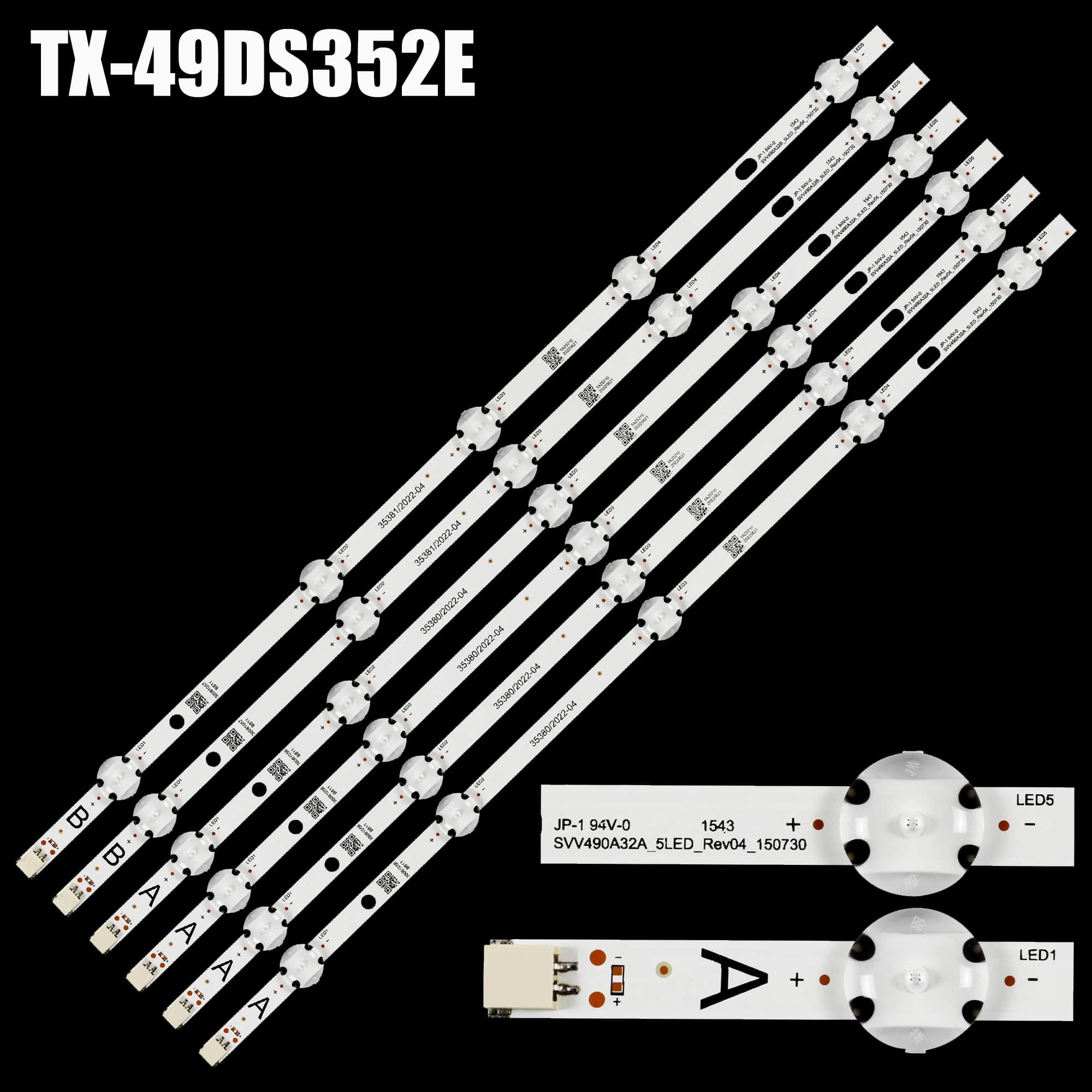 LED BackLight Strip For TE49282B34C2H 49L3653DB 49L3658DB JL.D49051330-078AS 078HS-C SVV490A32A SVV490A32B_5LED SVV490A59A
