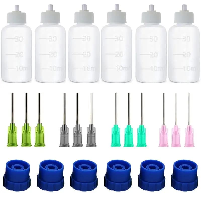 1 kit 30/50ML Needle Tip Glue Applicator Bottle With funnel for Paper Quilling DIY Scrapbooking Paper Craft Tool
