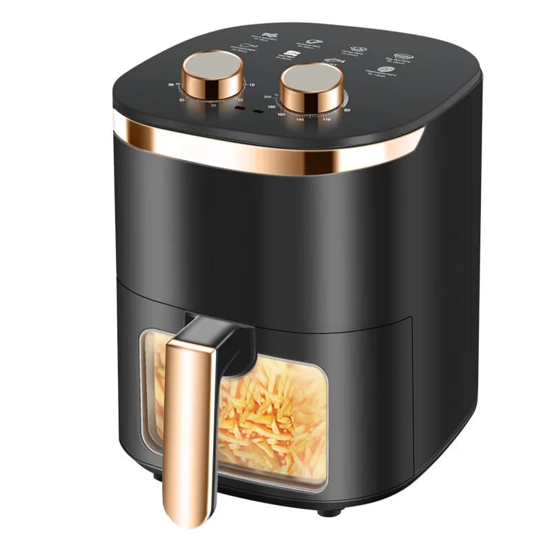 Smart Home Touch Screen Visual Air Fryer Electric Fryer Multi-functional French Frying Machine Oil Free New Automatic Oven
