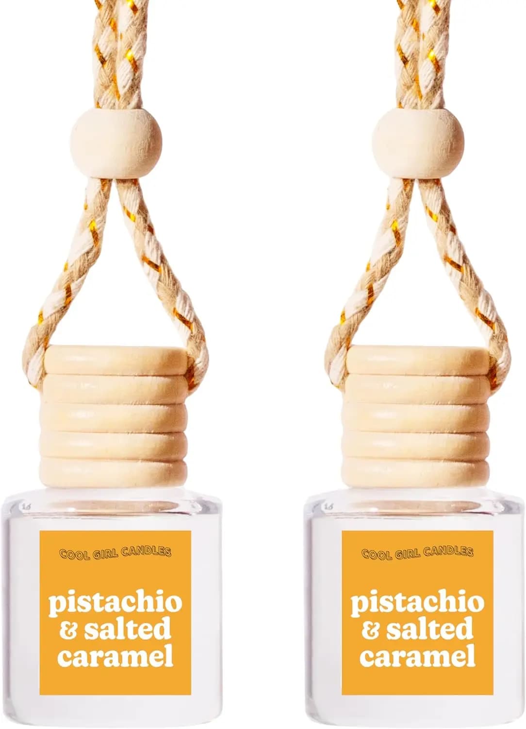 Deodorante per Auto a Forma di Pistacchio con Caramello Salato - Diffusore di Oli Essenziali a Lunga Durata