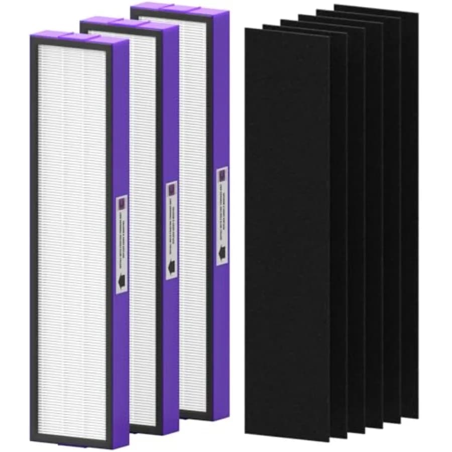 Confezione da 3 filtri di ricambio FLT5250PT compatibili con il filtro purificatore d'aria G-Guardian C Pet 3 HEPA con 6 pre-filtri al carbonio per AC