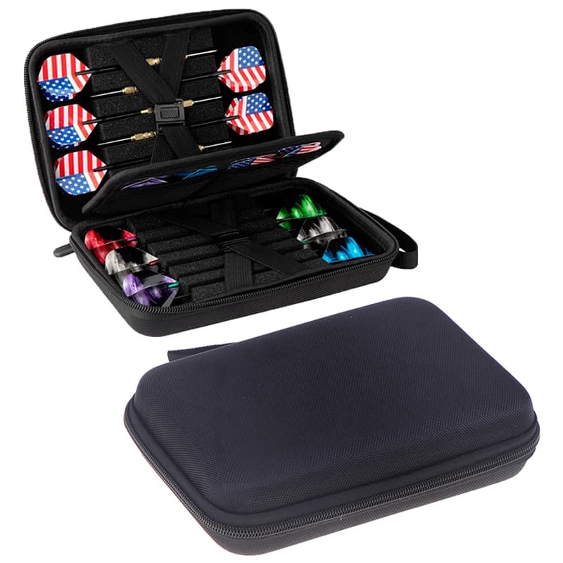 1 custodia per freccette, borsa portaoggetti per set di 12 freccette con punta in acciaio e punta morbida, organizer vuoto per la conservazione (solo custodia)