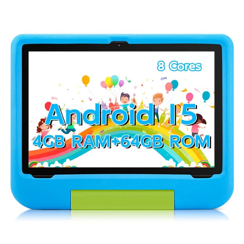 Tablet Paitanry 10.1 Pollici Android 15, 8GB (4+4 Espandibili) RAM, 64GB ROM, 5000mAh, Doppia Fotocamera, 5G WIFI6, Regalo per Bambini