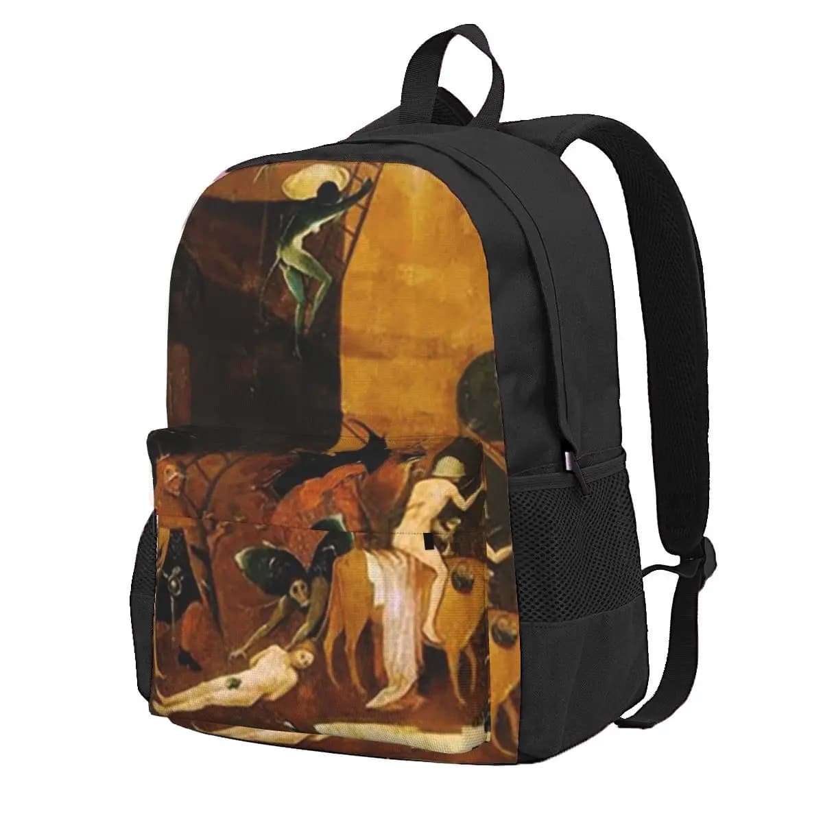 Hell Hieronymus Bosch Zaino per studenti Borsa da scuola Zaino da viaggio per escursioni per ragazzi e ragazze Borsa a tracolla alla moda
