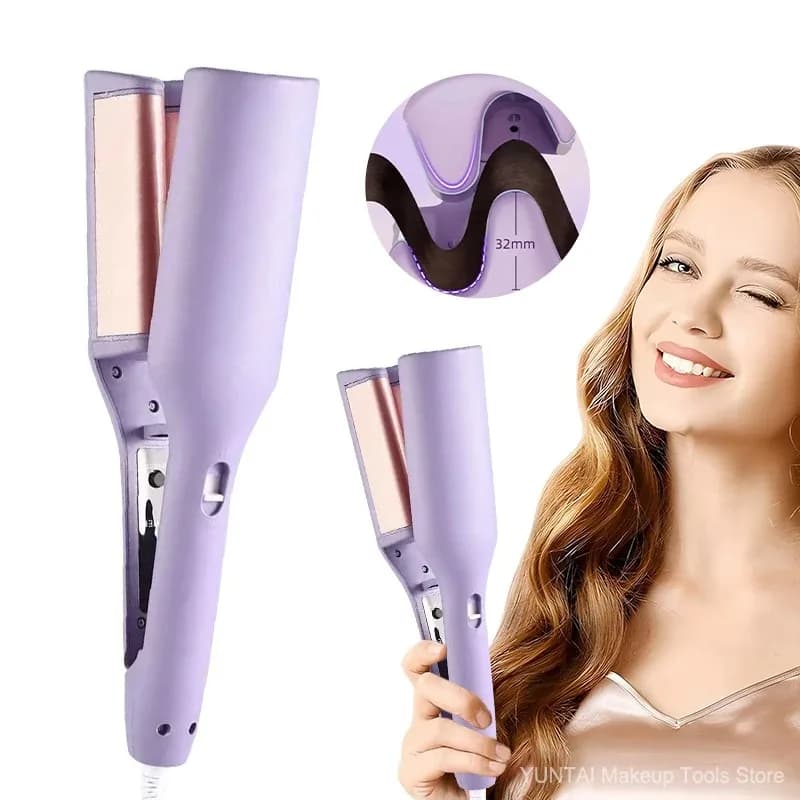 Electric curlers 32MM for Profonde Waves, Oval Ricci Tool, Rapid Heating, 4 Adjustable Temperatures, for Styling Duraturo