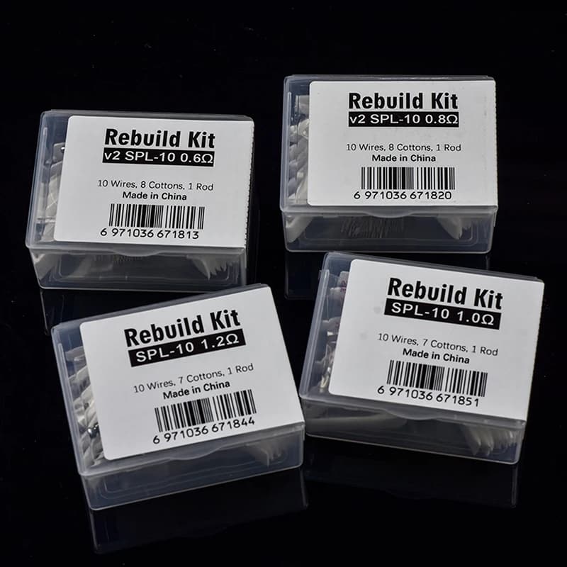 1 Set DIY Reconstruction Kit V2 Spl-10 0.6/0.8ohm Spl-10 1.0/1.2ohm Reel Resistance Mesh Accessories Spare Tool