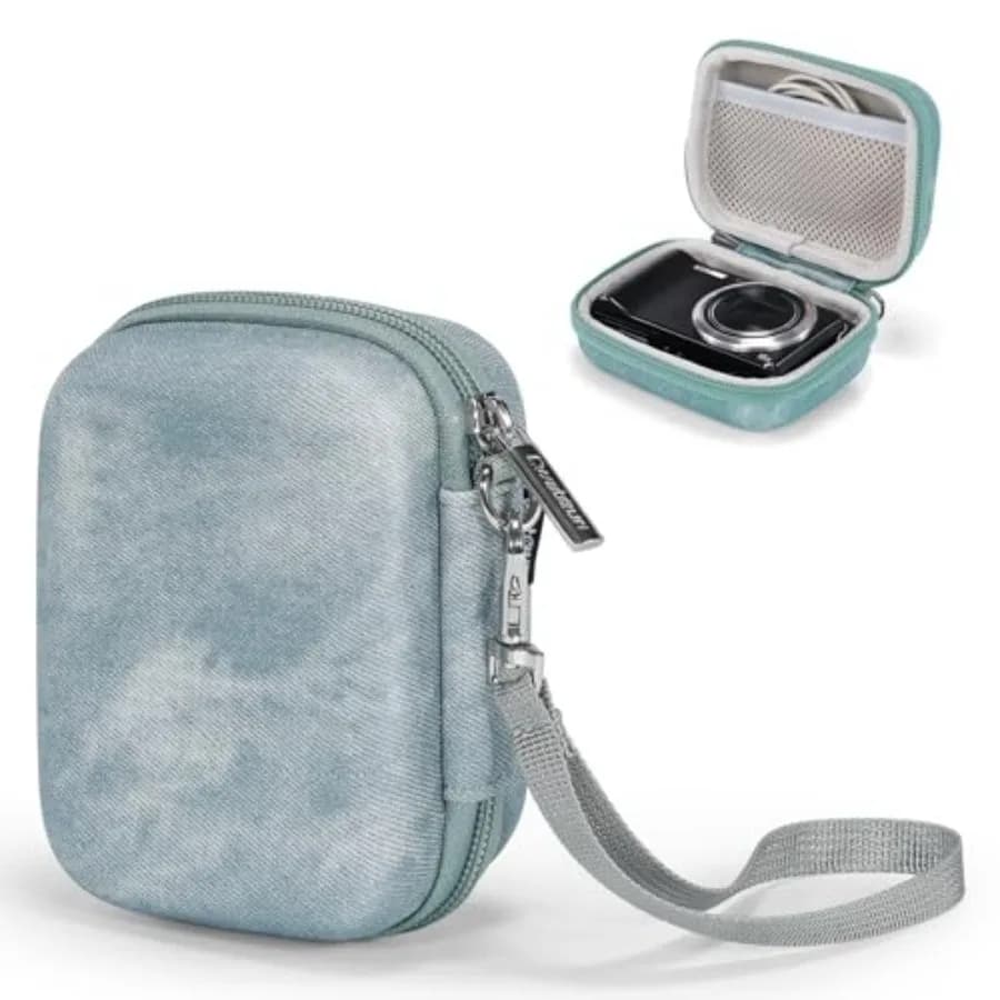 Carrying and Protective Case for Digital Camera, Small Camera Pouch for AbergBest 2.7" LCD Kodak Pixpro/C PowerShot ELPH 80/90/