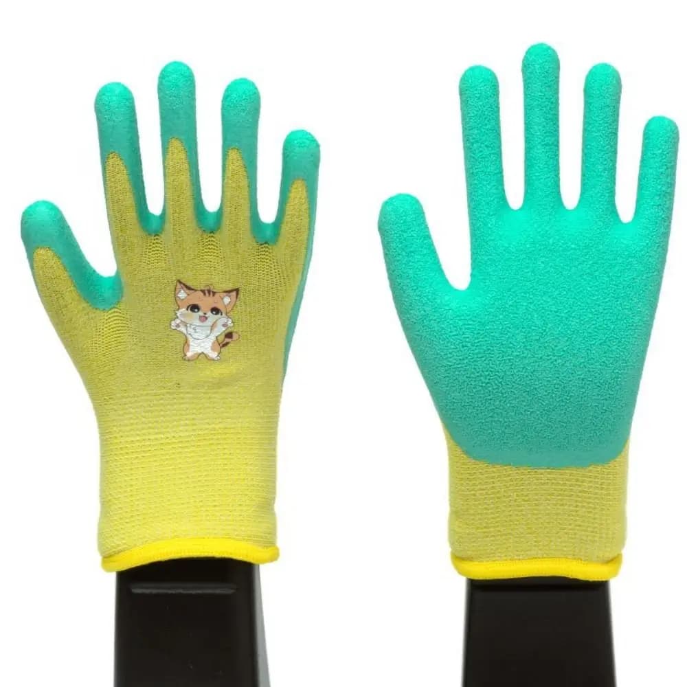 Guanti da Lavoro Multiuso Resistenti con Motivi Animali, Guanti Protettivi Spessi in Lattice a 13 Aghi per Giardinaggio