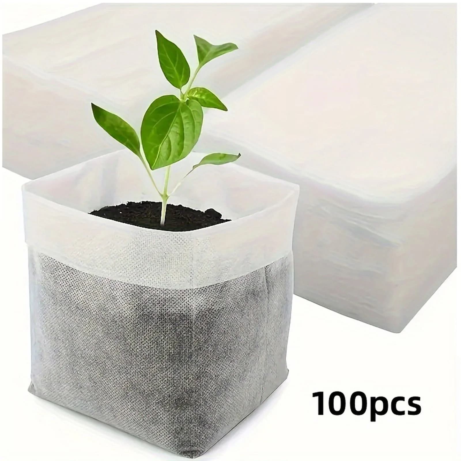 Seedling Bags Non-Woven Fabric Flower Planting Bags For Seed Sprouting Landscaping Seedling Bag Home Gardening Supplies