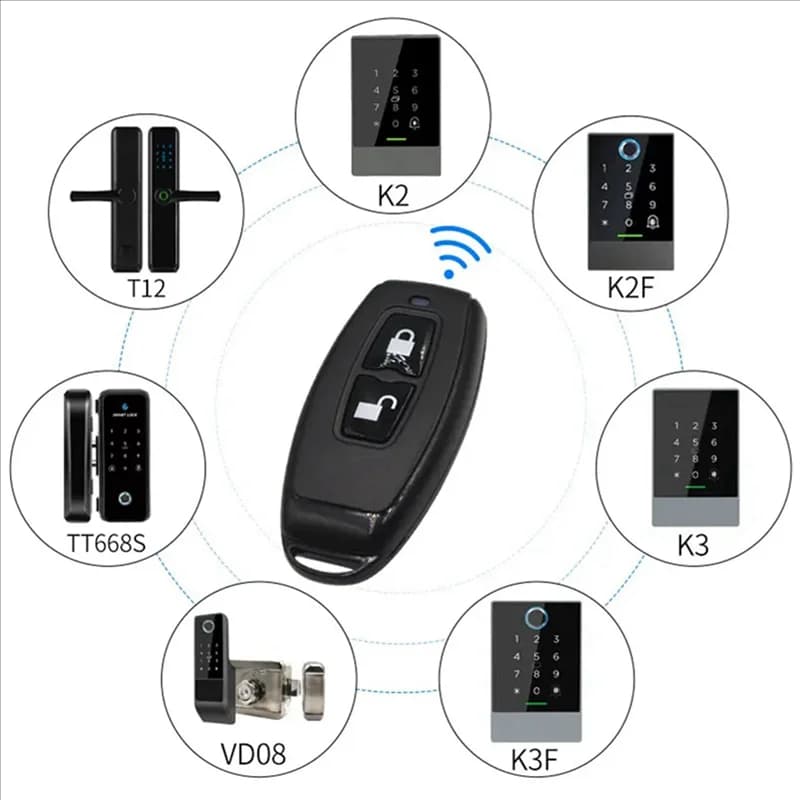 【Accessori elettronici】 Portachiavi Bluetooth con telecomando wireless 5X 2,4 Ghz per dispositivi intelligenti TTLOCK con serratura intelligente Funziona con T