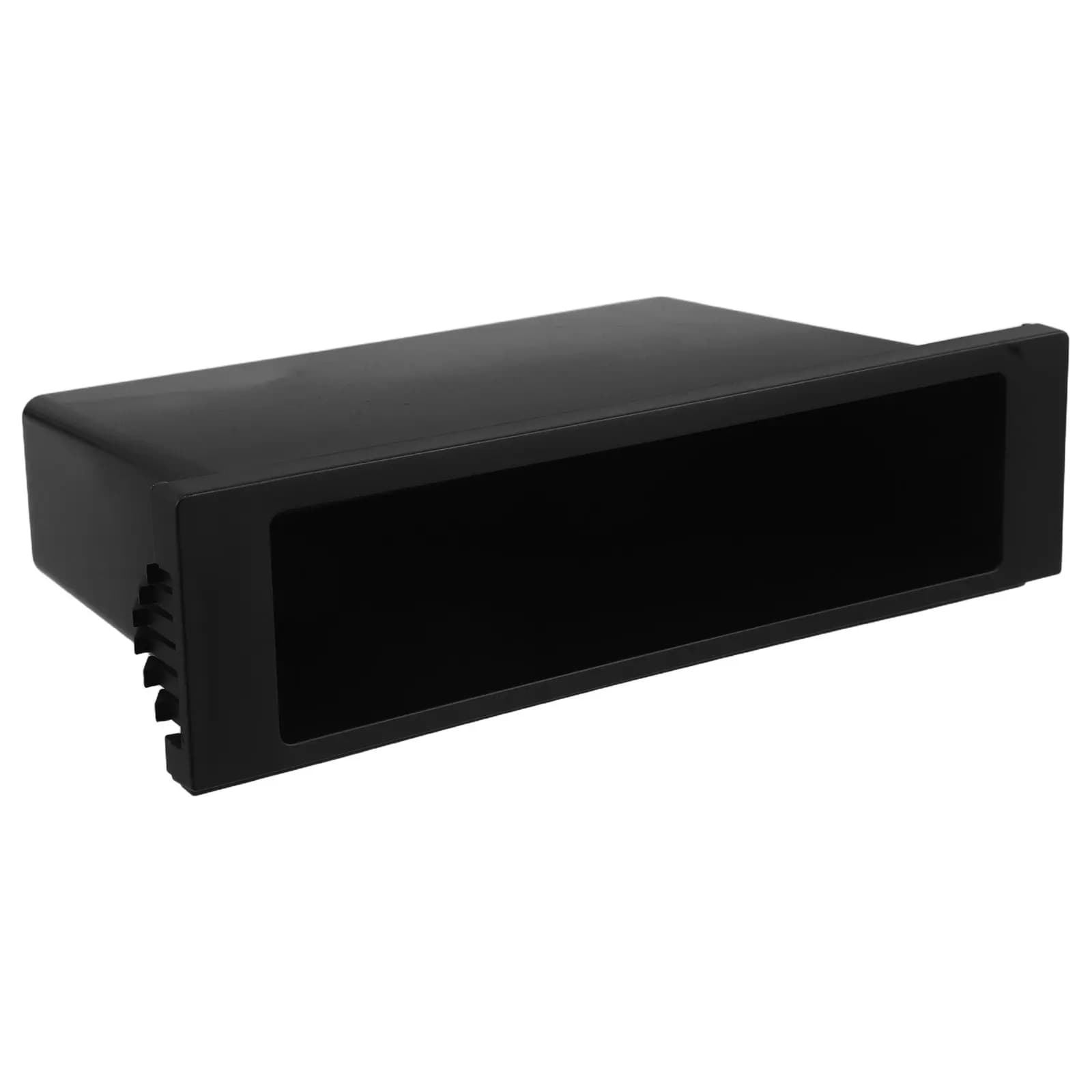 Universal compartment black for autoradio 1 DIN, dashboard container, autoradio storage compartment, self-radio blind pocket