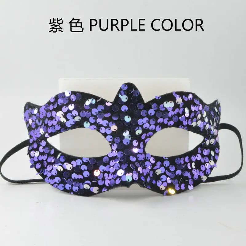 6 colori festa festa mezza faccia paillettes maschera sexy donne maschere in maschera Halloween Natale moda principessa Mardi Gras Cosplay