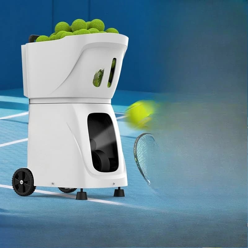 Macchina per servire tennis intelligente professionale, versione di fascia alta per attrezzature per palline da allenamento con lancio automatico