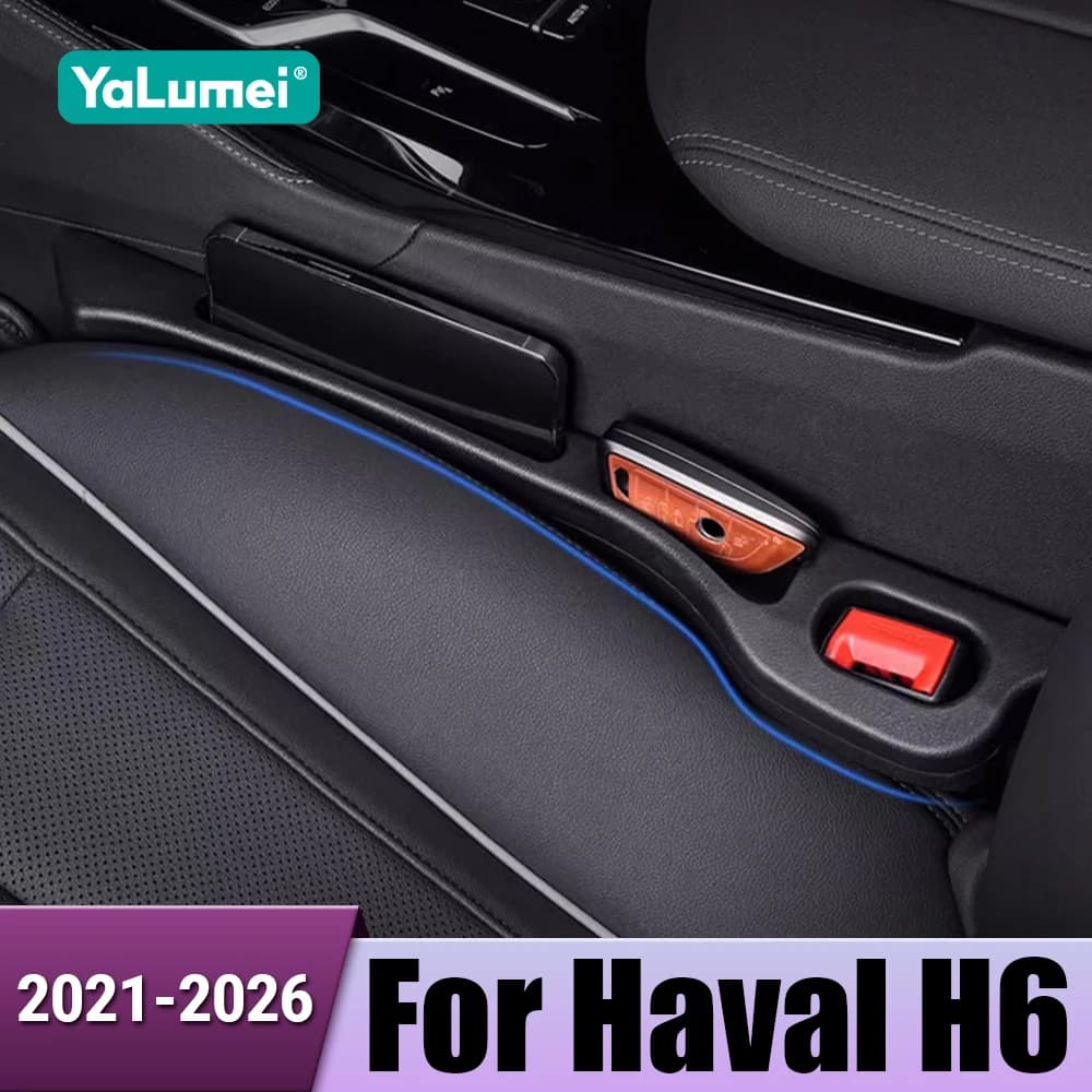 For Haval H6 3rd Gen GT 2021 2022 2023 2024 2025 2026 HEV PHEV 2PCS Car Seat Gap Filler Leakproof Strip Organizer Accessories