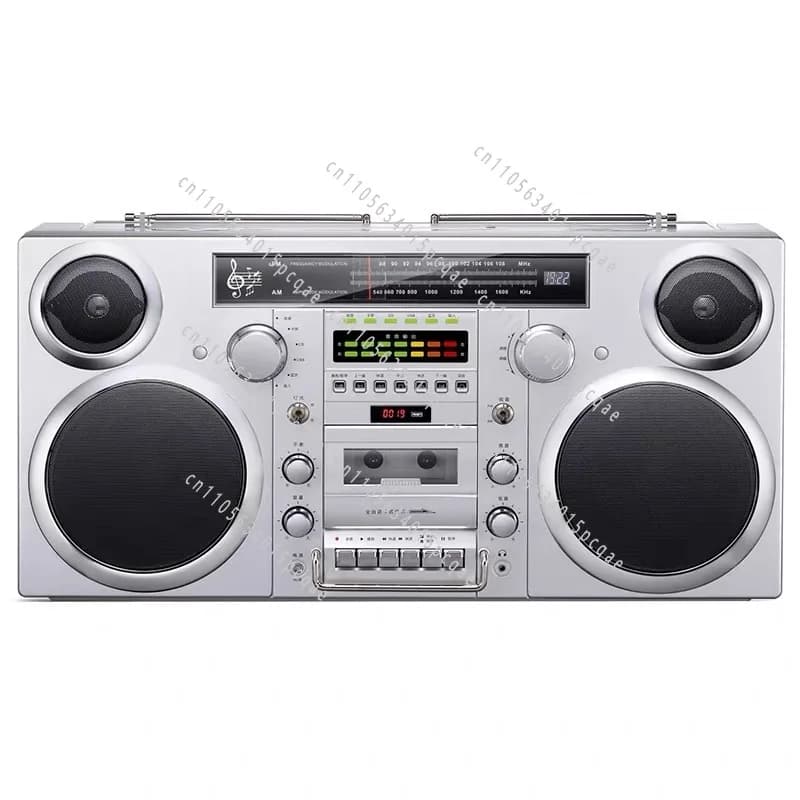 Large rock tape recorder, radio CD disc, multi-function high-power outdoor Bluetooth speaker