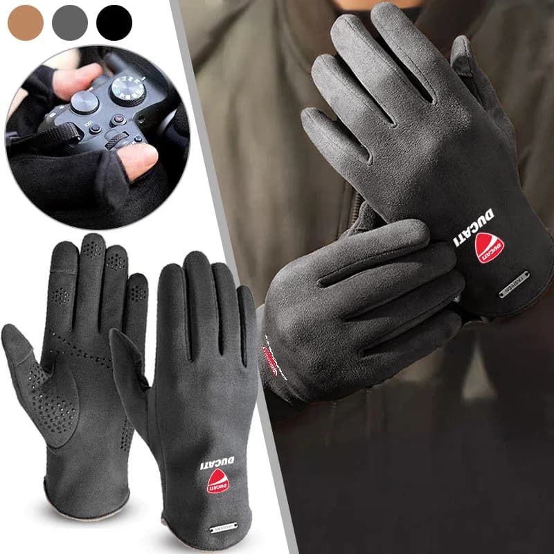 For Ducati Touchscreen Winter Thermal Warm Cycling Gloves Bike Ski Outdoor Camping Hiking Motorcycle Gloves Sports Full Finger