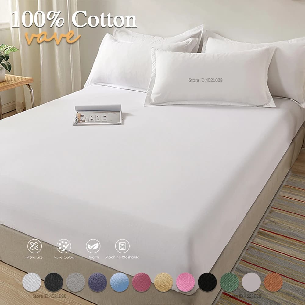 Coprimaterasso in tessuto elasticizzato morbido al tatto per letto singolo, matrimoniale, king, queen 150x200 160x200 140x200