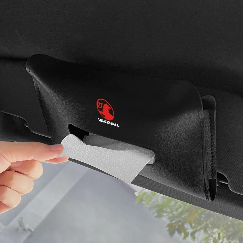 Set di asciugamani per scatola di fazzoletti per Auto supporto per scatola di fazzoletti per visiera parasole per Auto accessori Auto per Opel Vauxhall Astra J K Crossland X Grandland