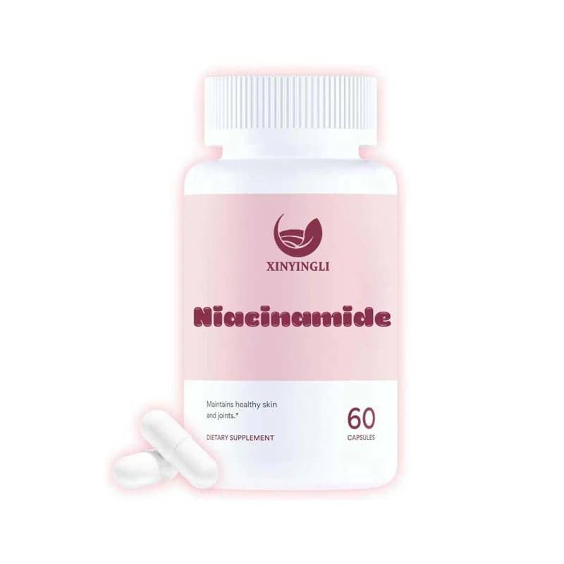 I integratori di niacinamide contengono vitamina B3, collagene marino e acido ialuronico per il metabolismo energetico e il supporto della pelle.