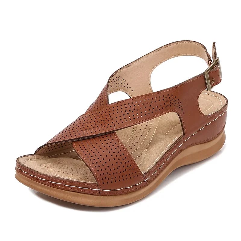 2023 donne zeppe sandalo piattaforma fibbia open toe sandali casual estivi all'aperto per signore pantofole scarpe da donna sandali da donna