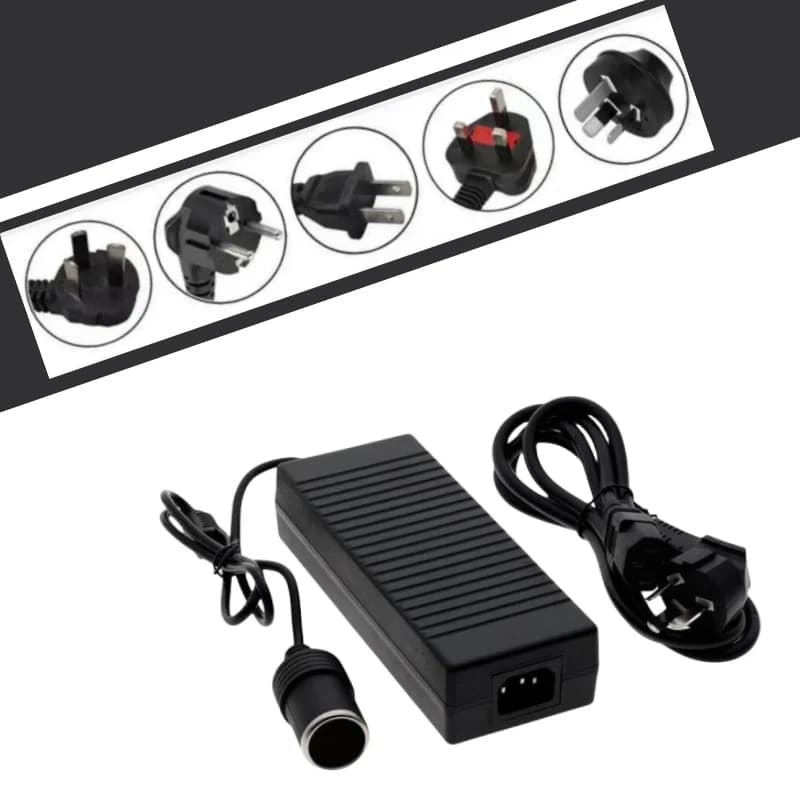 Adattatore di alimentazione da 110 V/ 220 V a 12 V 10 A AC/DC Converti alimentazione Accendisigari Convertitore per accendisigari Spina EU US UK