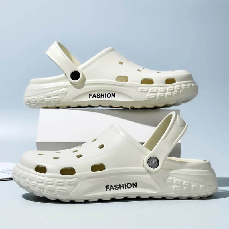 Scarpe da Spiaggia per Uomo, Uso Bivalente, Semi-Pantofole, Leggere, Comode, Alla Moda, Sandali Versatili