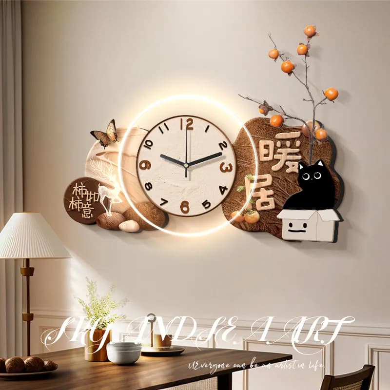 Orologi da Parete Moderni e Carini per Soggiorno, Silenziosi, Digitali, Design Estetico, Decorazione Murale