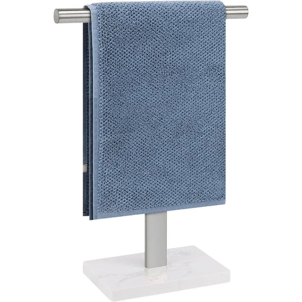 portasciugamani, portasciugamani a forma di T per bagno, portasciugamani da terra per piano di lavoro della cucina Vanity, acciaio 304