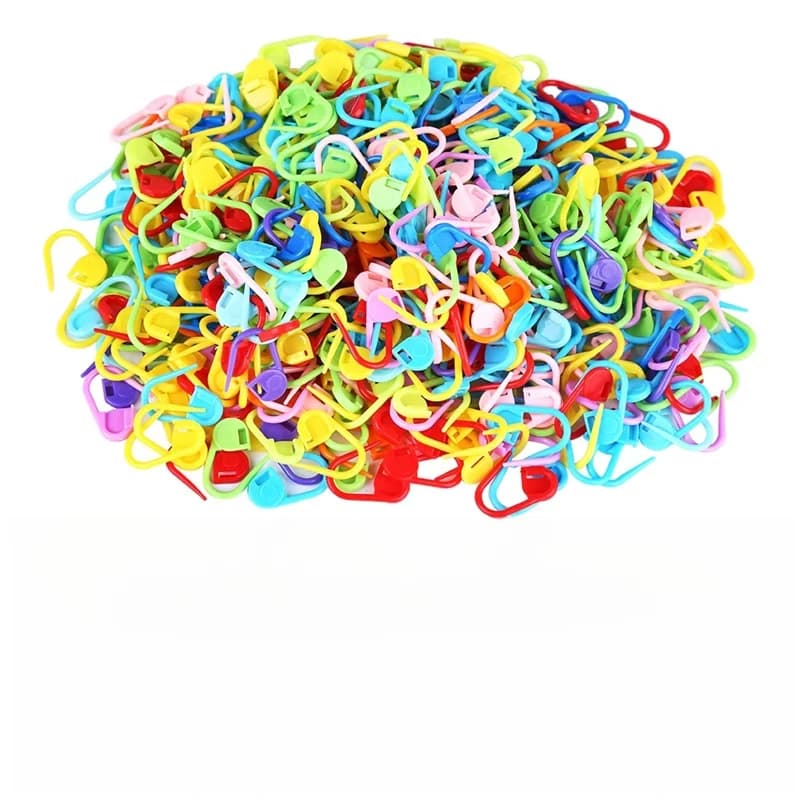50-1000Pcs Mix Color Knitting Stitch Counter Crochet Locking Stitch Markers Stitch Needle Clip Knitting Crochet Marker DIY Craft