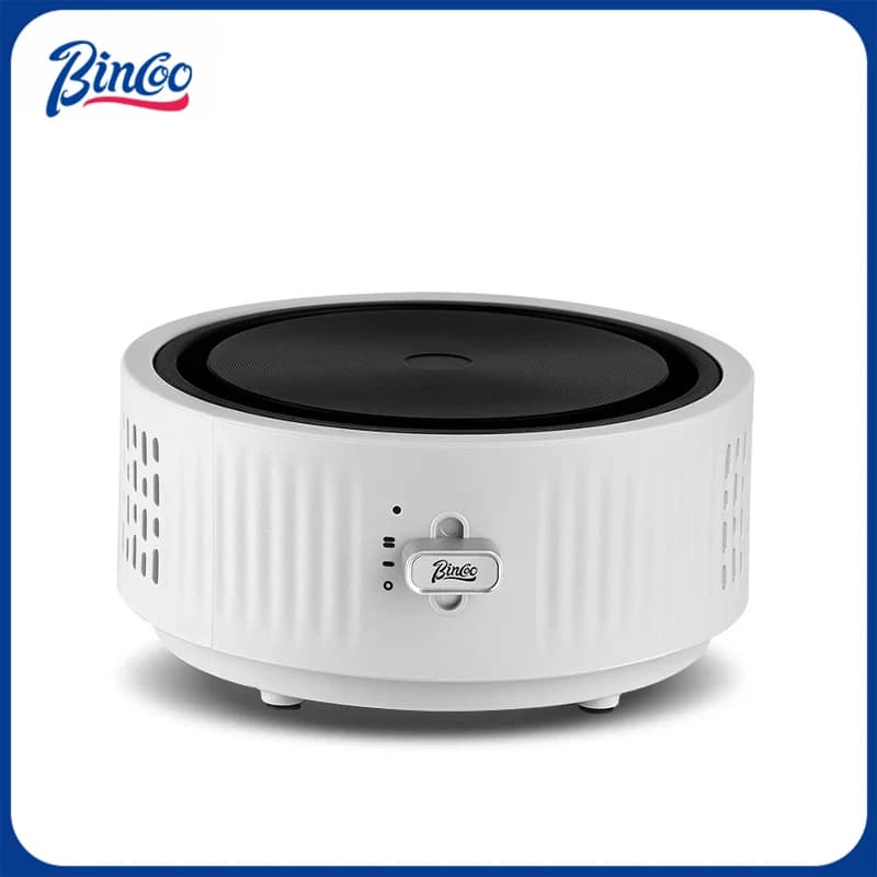 Electric Moka Bin with Heater Plate 500W, Two Power Modes, Domestic Coffee Machine with Water Bubble Function