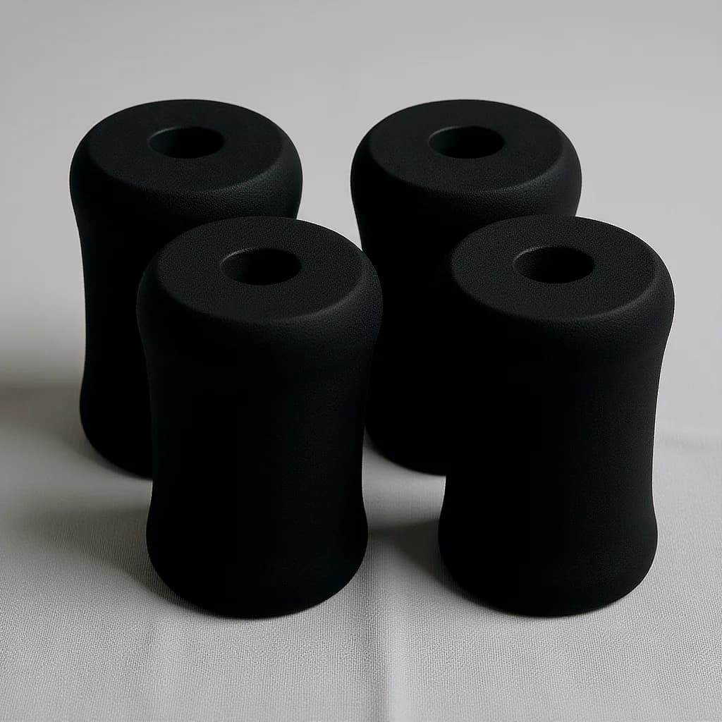 Set di 4 Cuscinetti in Schiuma per Piedi, Tubi per Allungamento Gambe, Supporto per Sollevamento Pesi, Comodi per Macchine da Palestra e Fitness