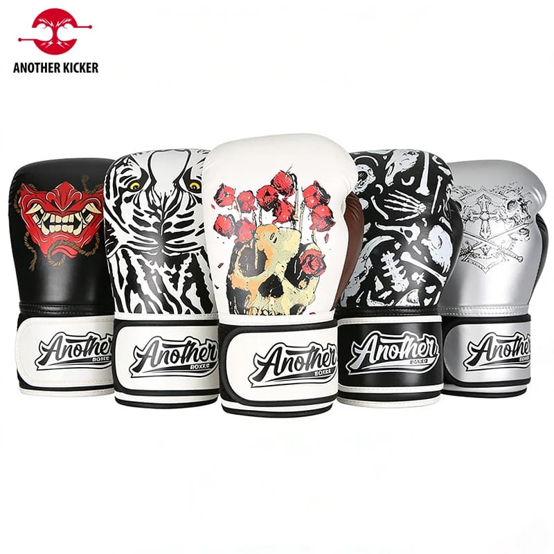 Leather Boxing Gloves with Closure for Men and Women, for Muay Thai, MMA, Kickboxing, Training with Boxing Bag, 8 10 12 14 16 Oz