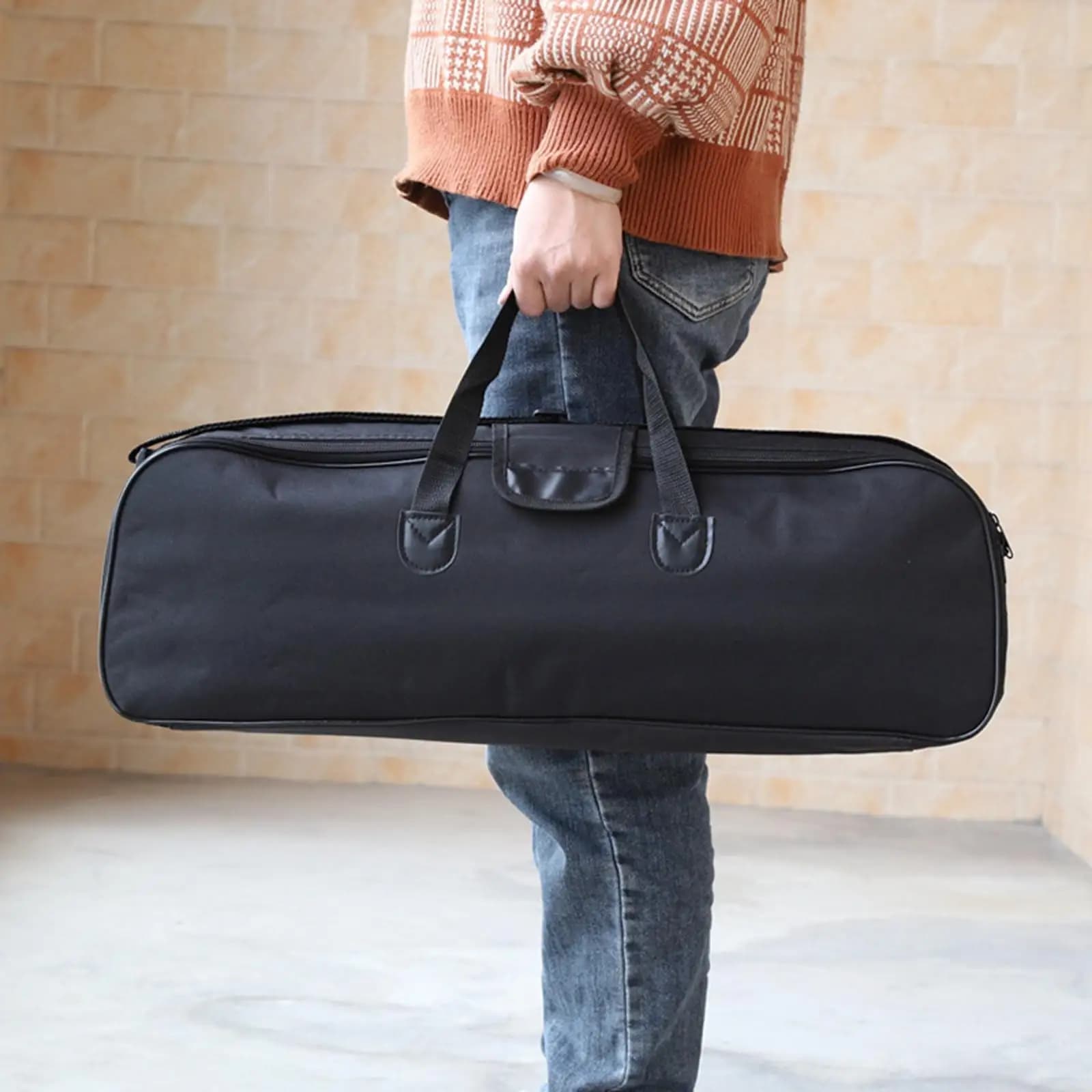 Borsa per il trasporto del telescopio astronomico, nera, multifunzione, resistente all'usura, con maniglia, custodia per attrezzatura, organizer per la pesca all'aperto