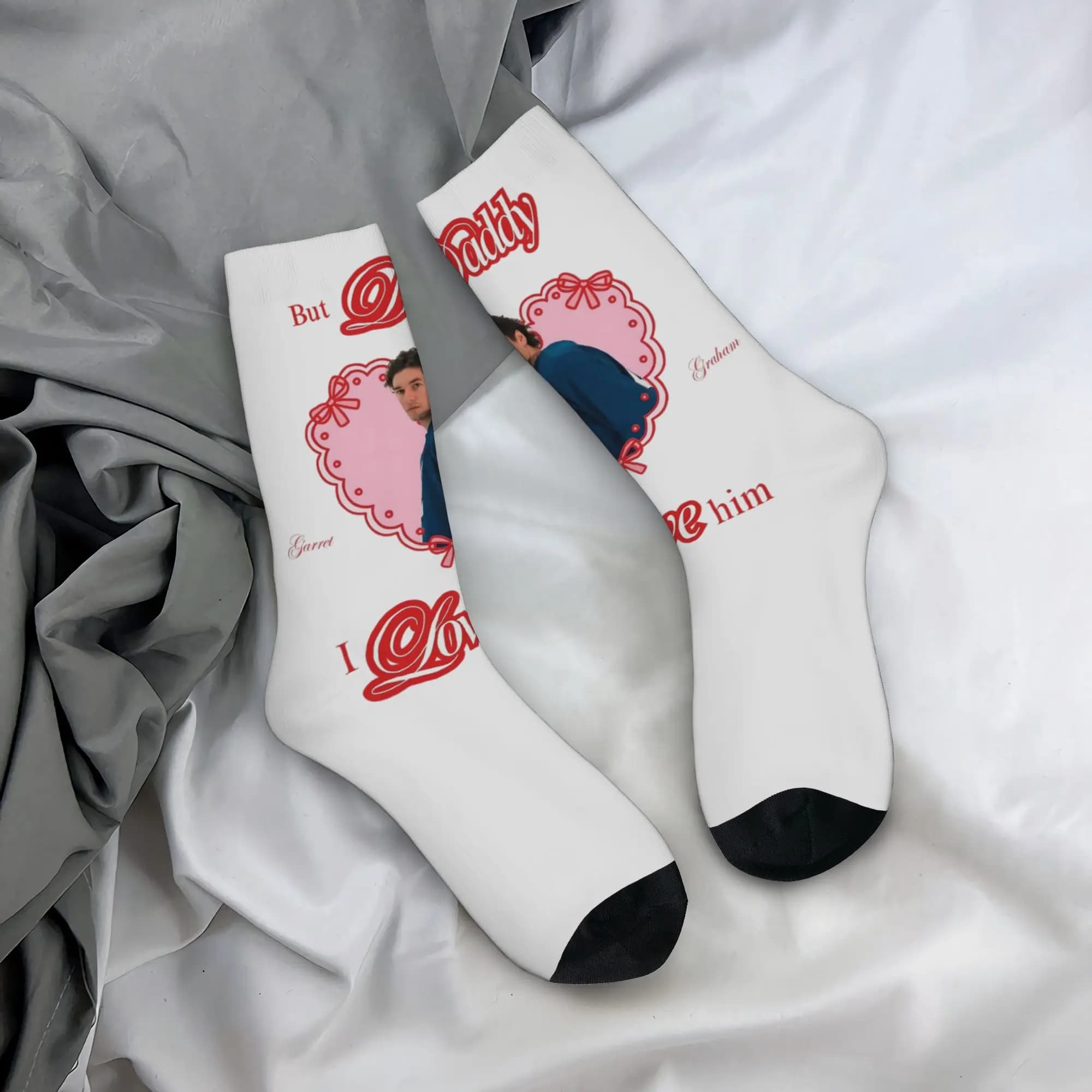 Retro Off Campus But Daddy I love Him Garrett Graham Sports Socks Long Socks for Women Men Breathable
