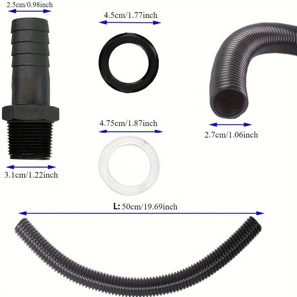 25mm Plastic Connector Rain Barrels In Series Hose Connector Pipe Link Rain Diverter Pipe Extension Kit Garden Water Connectors