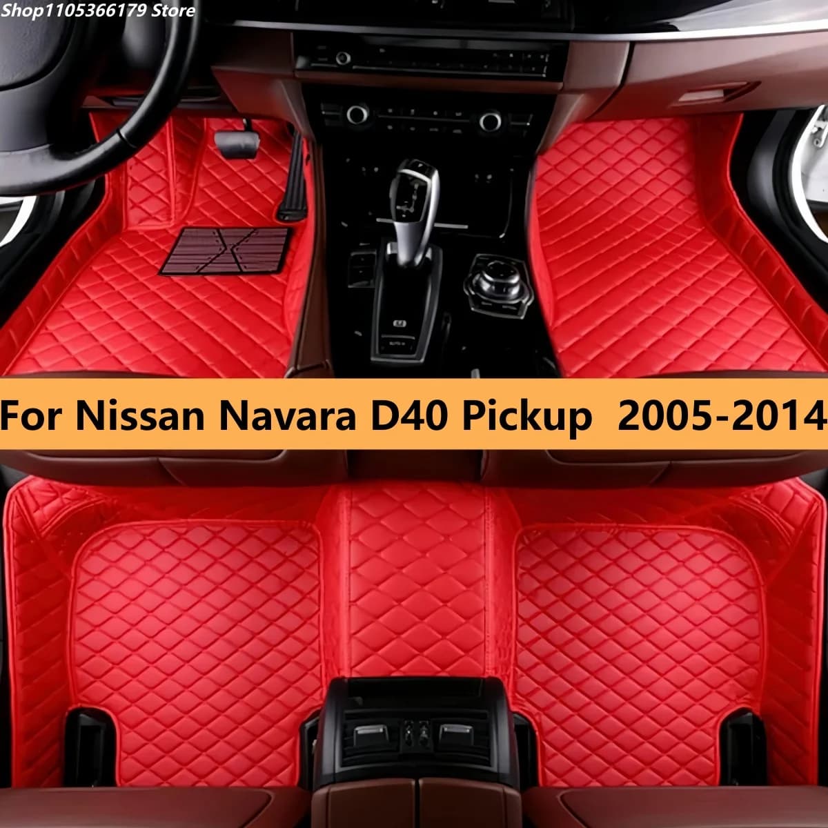 Tappetini per auto per Nissan Navara D40 Pickup 2005 2006 2007 2008 2009 2010 2011 2012 2013 2014 Tappeti e accessori per poggiapiedi