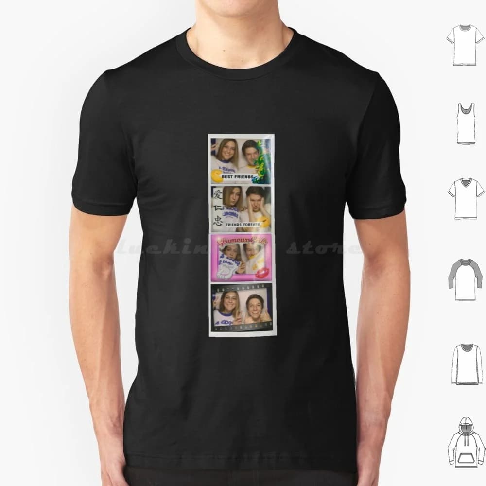 Sinjin Drowning Photobooth T Shirt 6xl Cotone Cool Tee Photobooth Booth Cultura pop Malec Strisce Macchina Selfie Malec