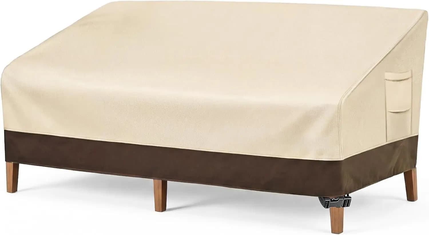 Heavy Duty Patio Sofa Cover, 100% Waterproof 3-Seater Outdoor Sofa Cover,Lawn Patio Furniture Covers with Air Vent and Ha