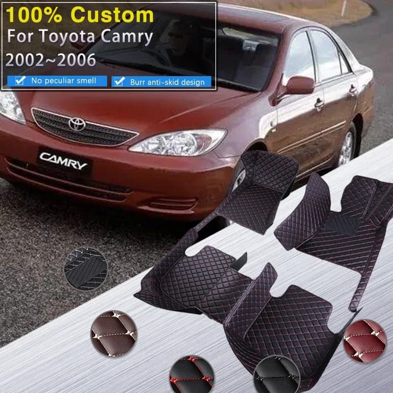 Car 3D Car Mats for Toyota Camry Daihatsu Altis XV30 2002 ~ 2006 Durable Carpets Leather Mat Antispork Car Accessories 2