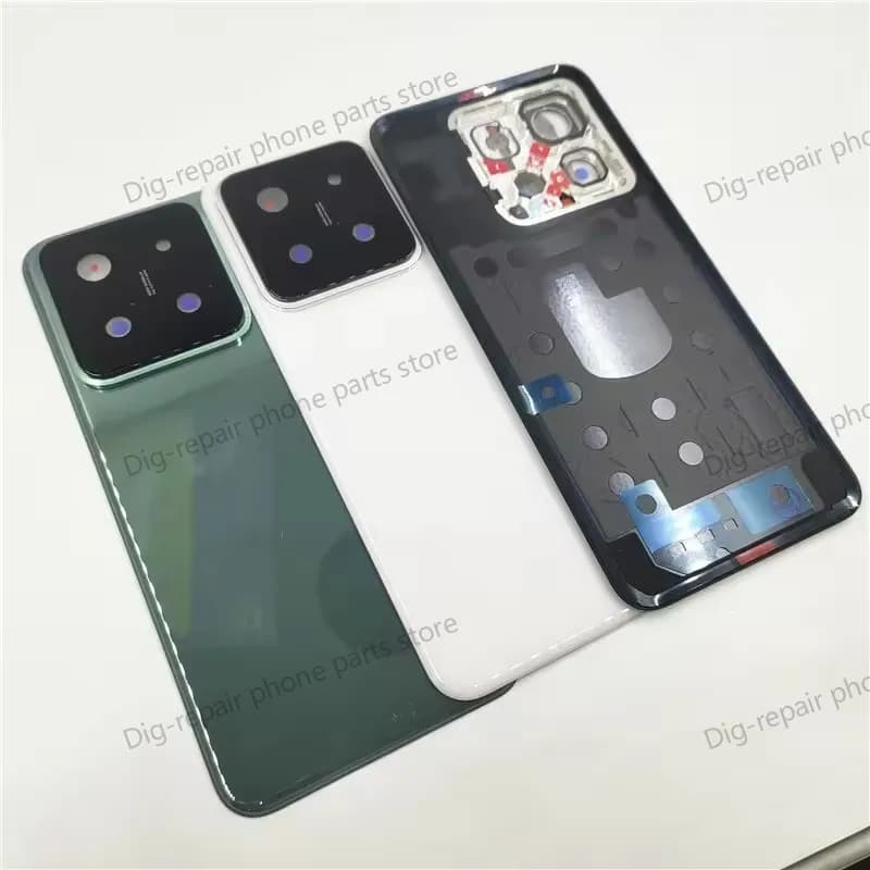 OEM For Xiaomi Mi 14 Glass Back Battery Cover For Mi14 Door Housing + Flash Cover + Camera Lens Battery Back Cover Phone Housing
