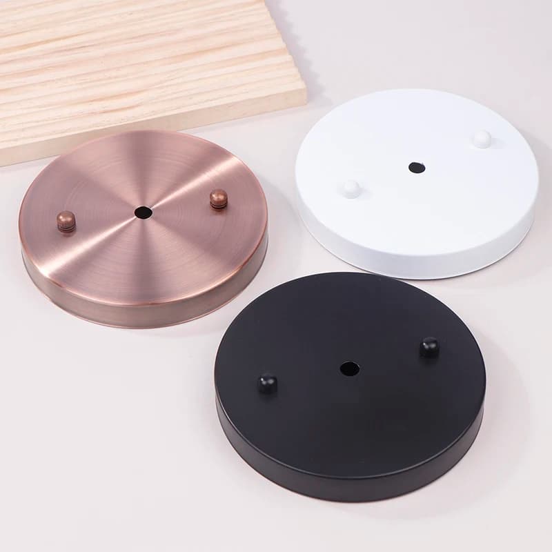 150mm Soffitto Rosa 15cm Baldacchino per soffitto Piastra per soffitto in ferro Base per lampada in metallo Lampada a sospensione moderna Lampada da soffitto Base per lampada rotonda Fai da te