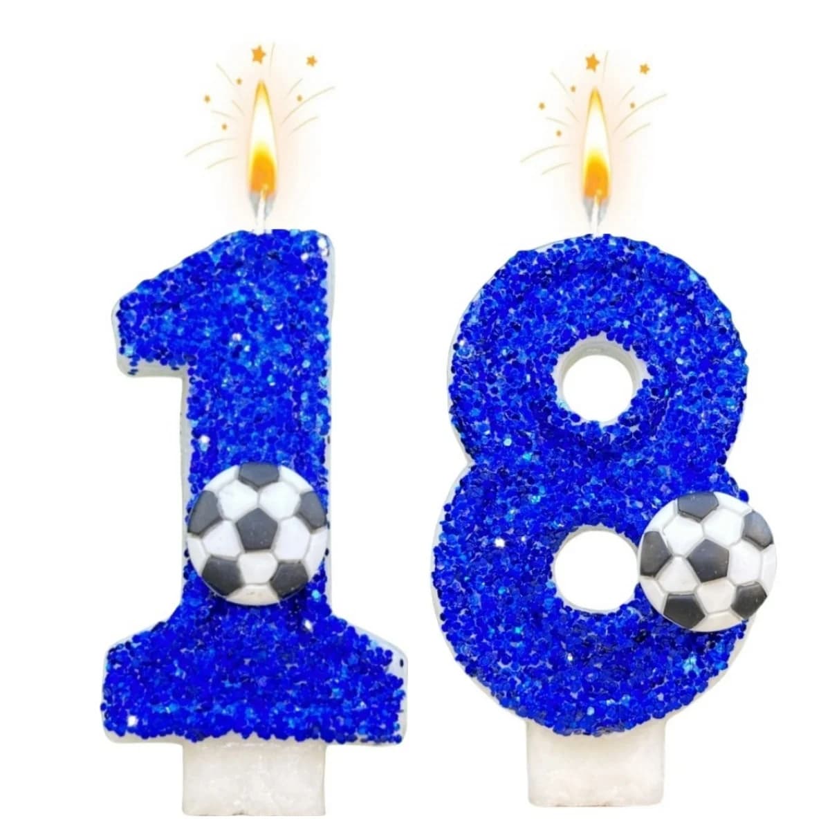 Nuove Candeline Numeriche 0-9 Originali Blu Glory per Torte di Compleanno, Decorazione per Feste e Anniversari