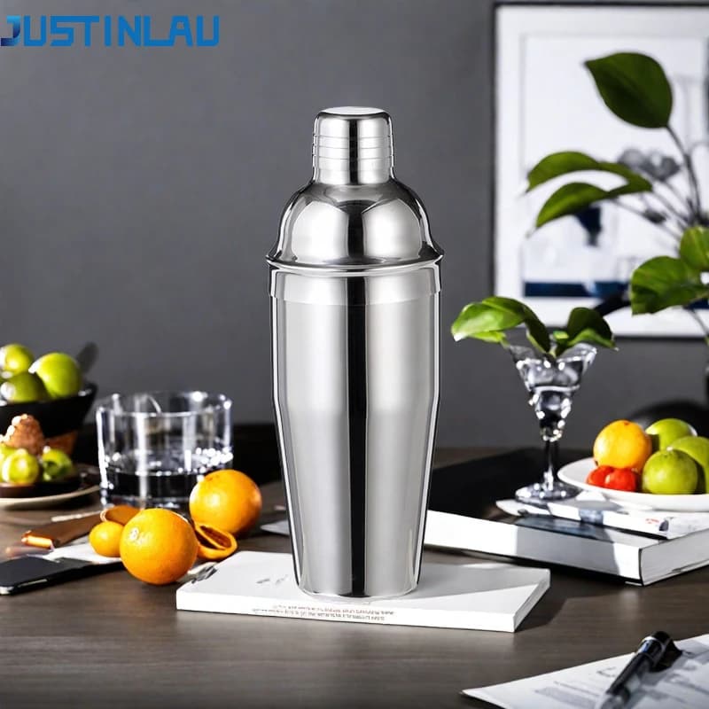 JUSTINLAU 350/550/750ml Cocktail Shaker Mixer Stainless Steel Wine Martini Shaker Boston Shaker Bartender Bar Accessories Tools