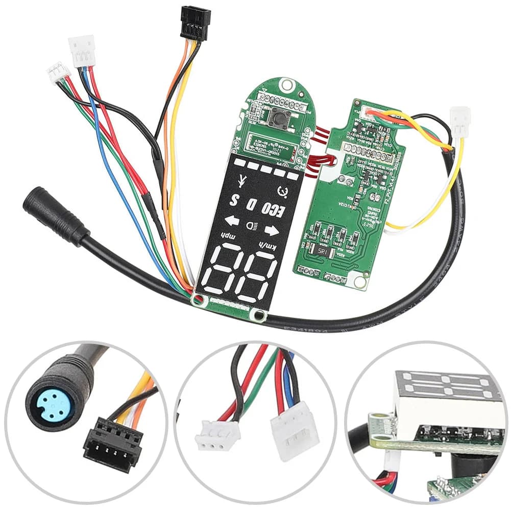 Pannello Display Scheda Madre per Monopattino Elettrico Ninebot F2 F2plus F2pro, Ricambio Circuito in Alluminio Verde